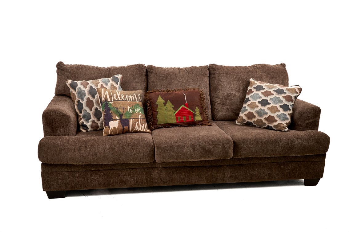 Ashley Furniture Gray Sofa with Pillows