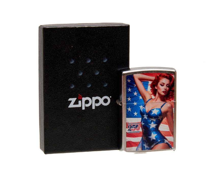 Zippo America's250th Pinup Star Model Lighter -NIP