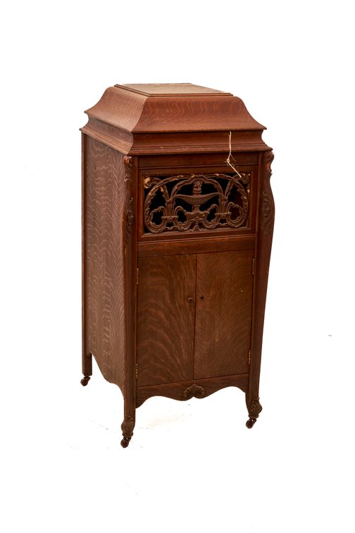 Silvertone Wind-Up Phonograph Cabinet