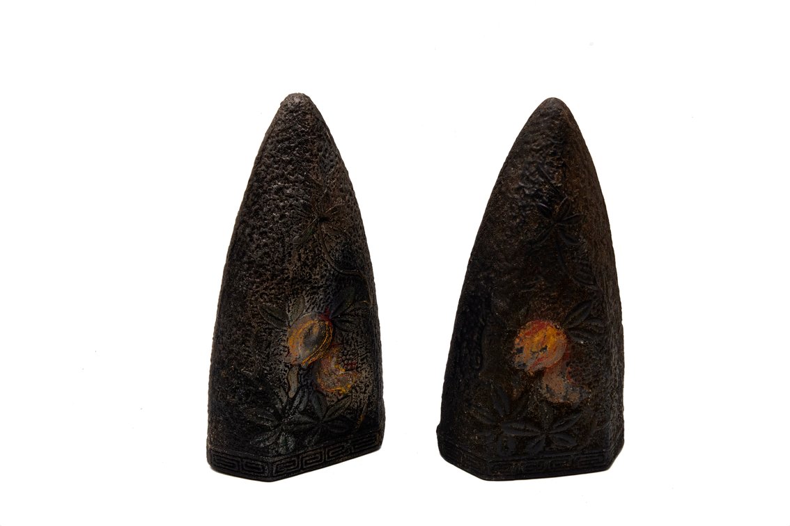 Pair Tokanabe Wall Vases, Early 1900s Japan