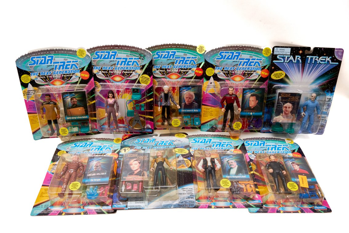Star Trek TNG 9 Sealed Playmates Action Figures