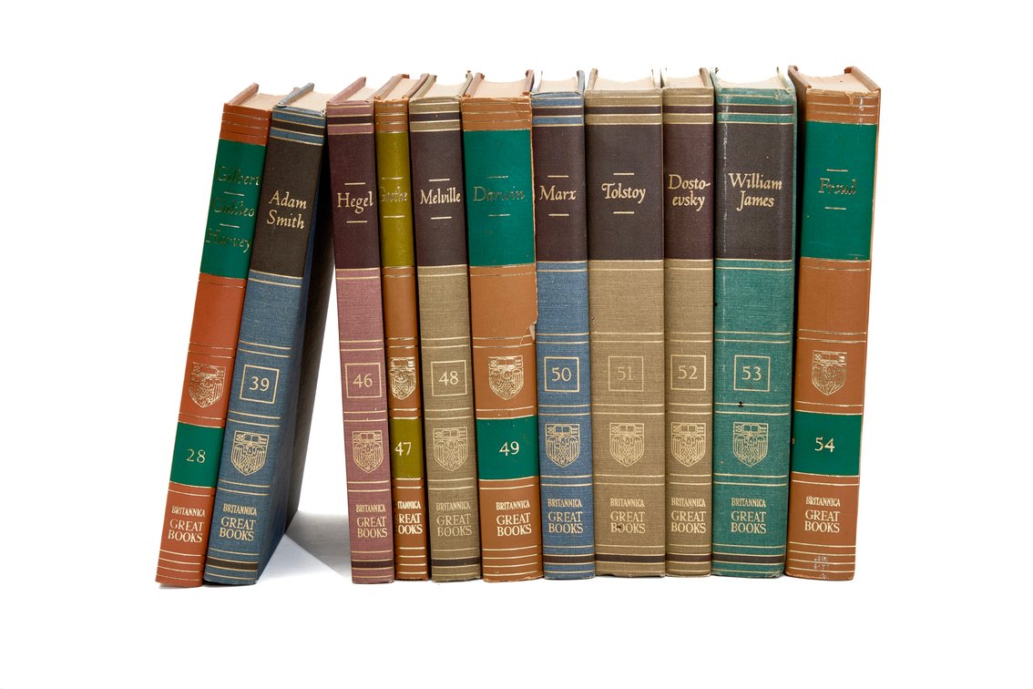 Britannica Great Book Library- Leather & Cloth Bou
