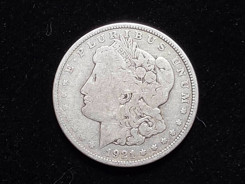 1921D Morgan Silver Dollar, United States