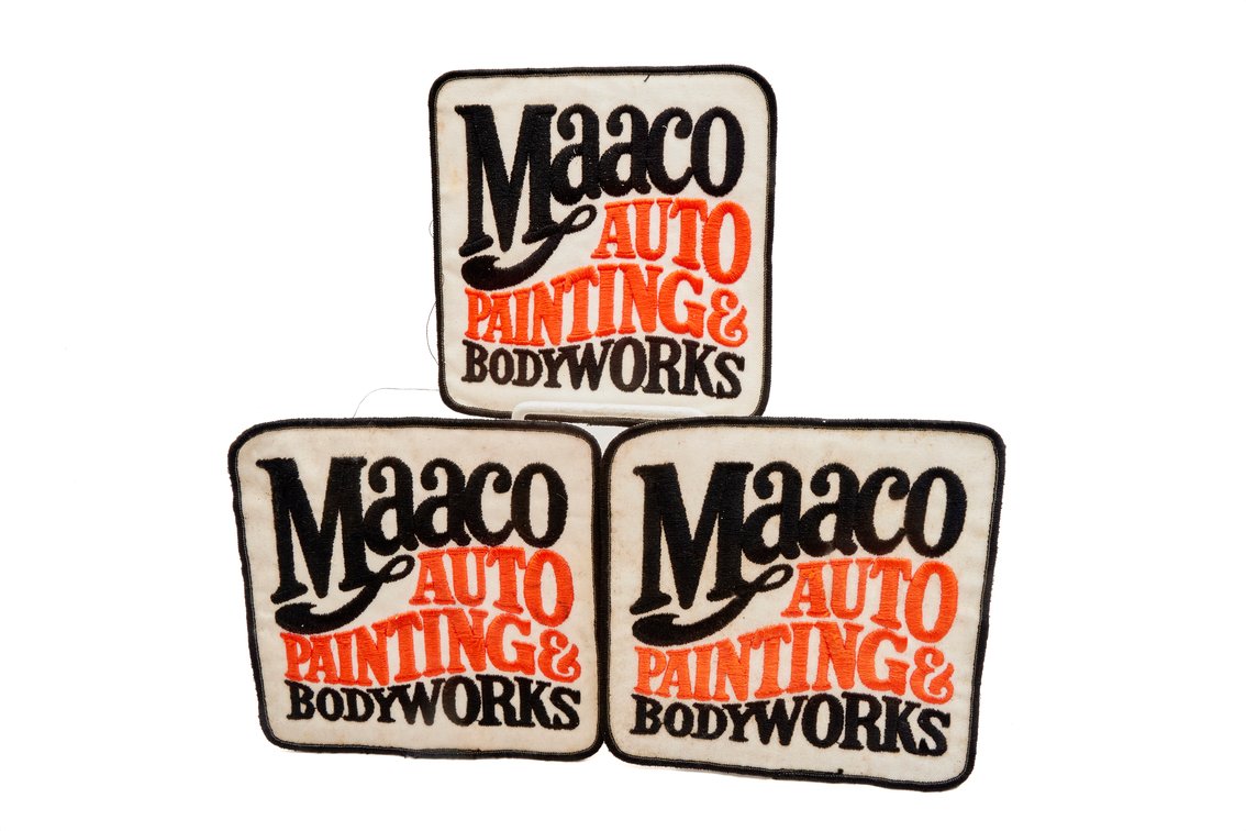 3- Vintage 1970's Maaco Auto Painting Patches