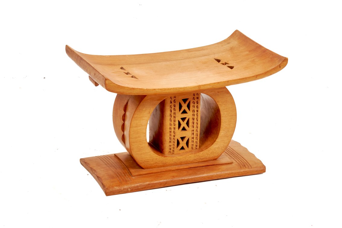 Vintage West African Asante Kotoro Dwa Stool