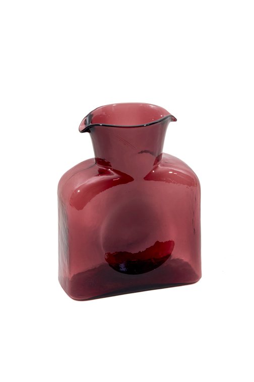 Blenko Amethyst Hand-Blown Glass Pitcher