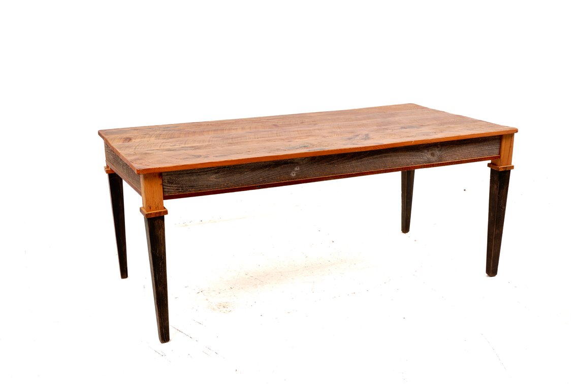 Rustic Farmhouse-Style Table w/Mixed Reclaimed Woo