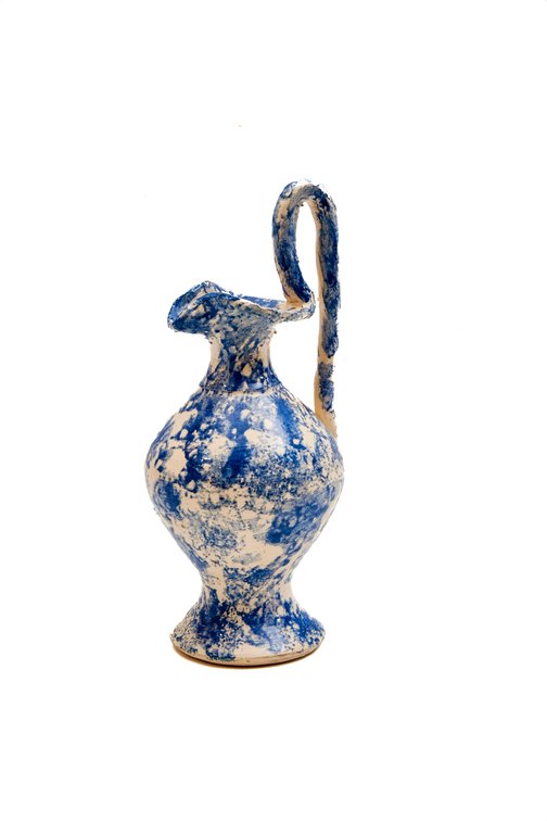 Blue & Cream Rebecca Style Pitcher -Bobby Ferguson