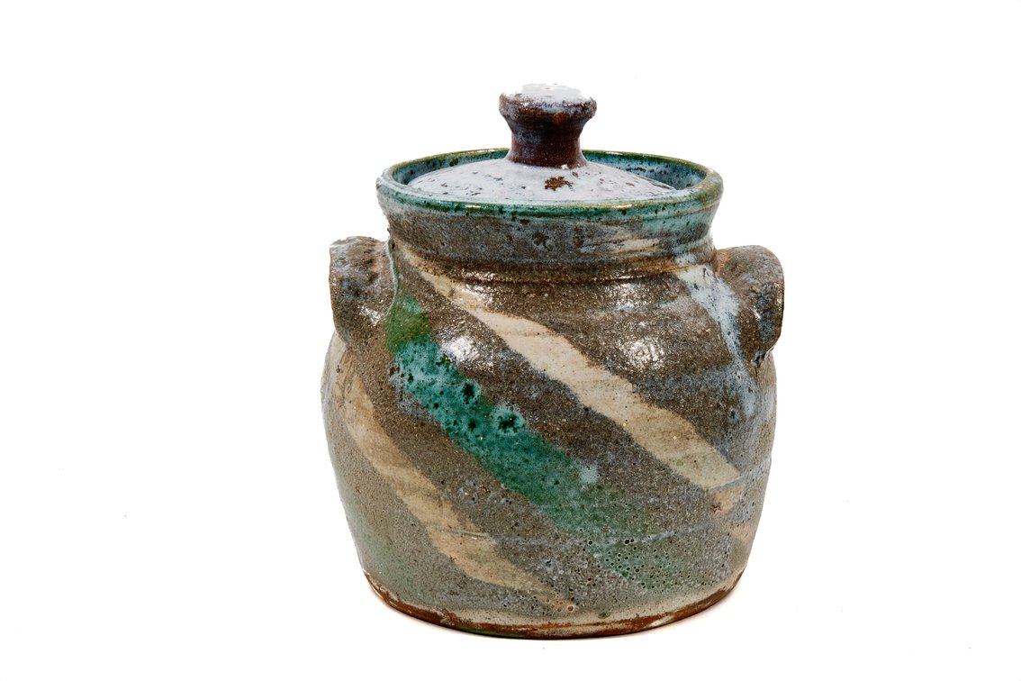 B.B. Craig Lidded Stoneware Jar