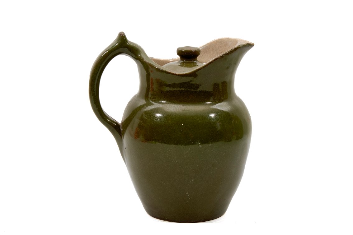 Gordy's Pottery Lidded Handmade Georgia Pitcher