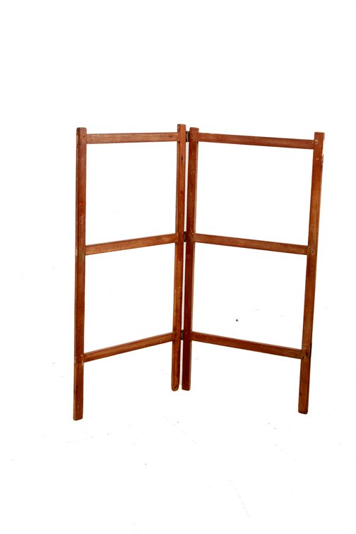 Old Folding Wooden Quilt Rack or Drying Stand