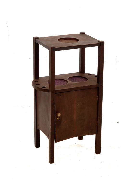 H.T. Cushman Mfg. Co. Pipe Smoker's Stand Cabinet