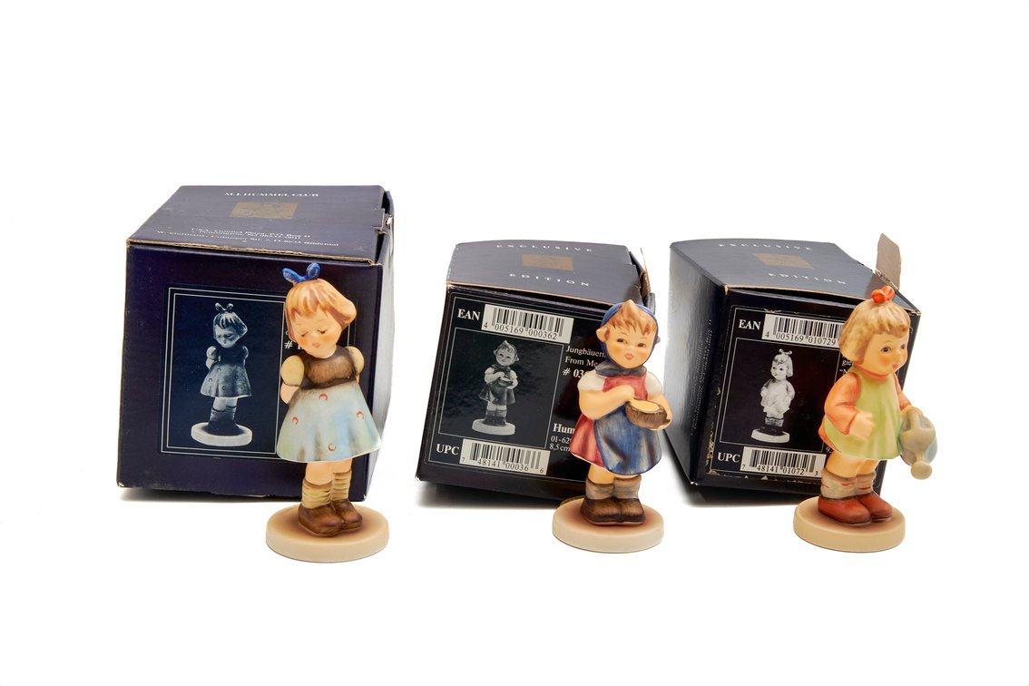 3 Hummel Figures w/ Orig. Boxes