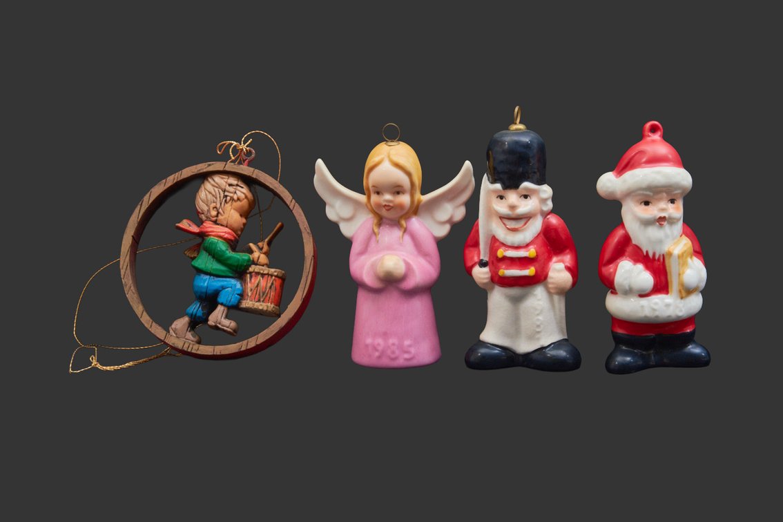 Hummel- W. Germany Christmas Ornaments Set of 4