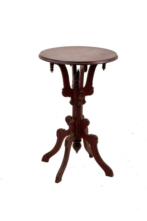 Antique American Victorian Hardwood Parlor Table