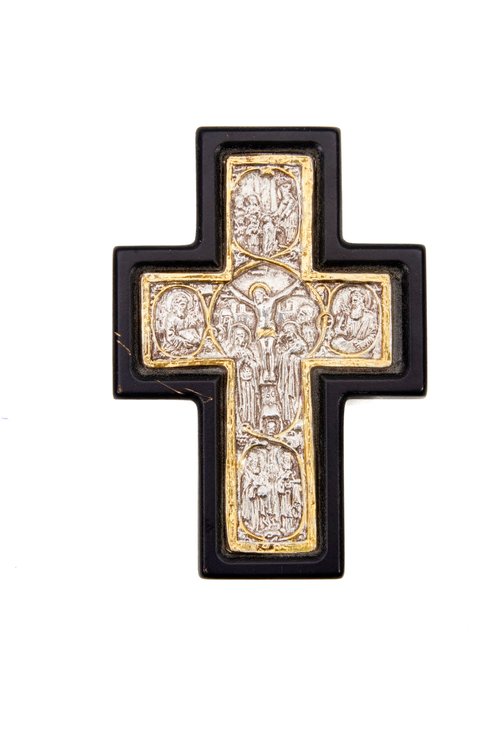 Greek Wall Blessing Cross- 950 Silver