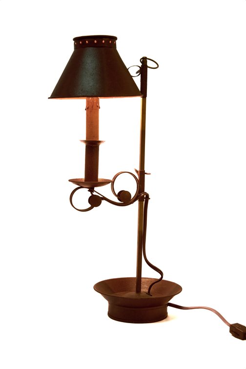 Colonial Tole Style Adjustable Table Lamp