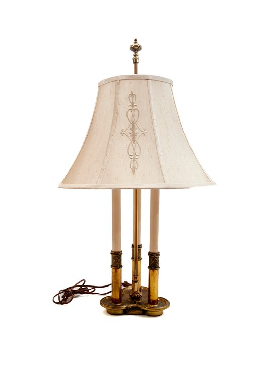 Vtg Stiffel French Bouillotte Brass Table Lamp