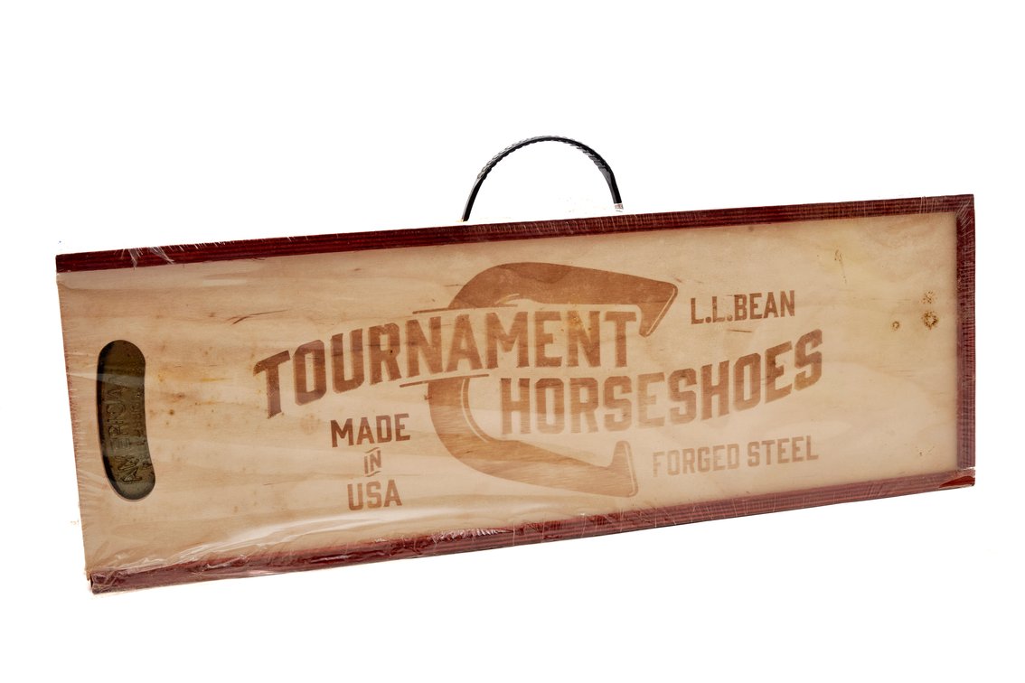 New in Box L.L.Bean Tournament Horseshoes Set