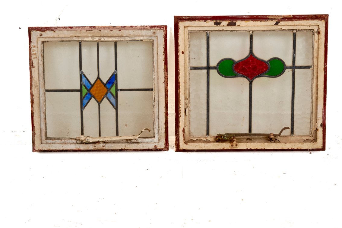 Leaded Stained Glass Metal Framed Windows