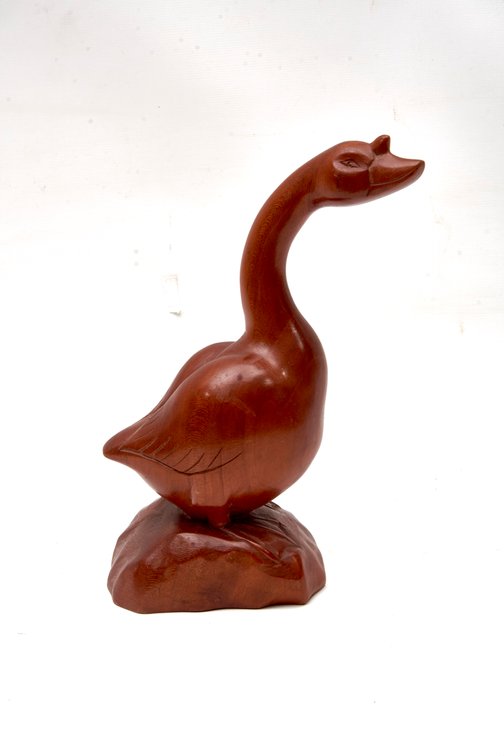 Brasstown Carvers Hope Brown Carved Goose -JCCFS