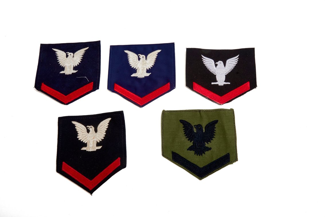 US Navy Seaman Rank Chevron Patch Collection