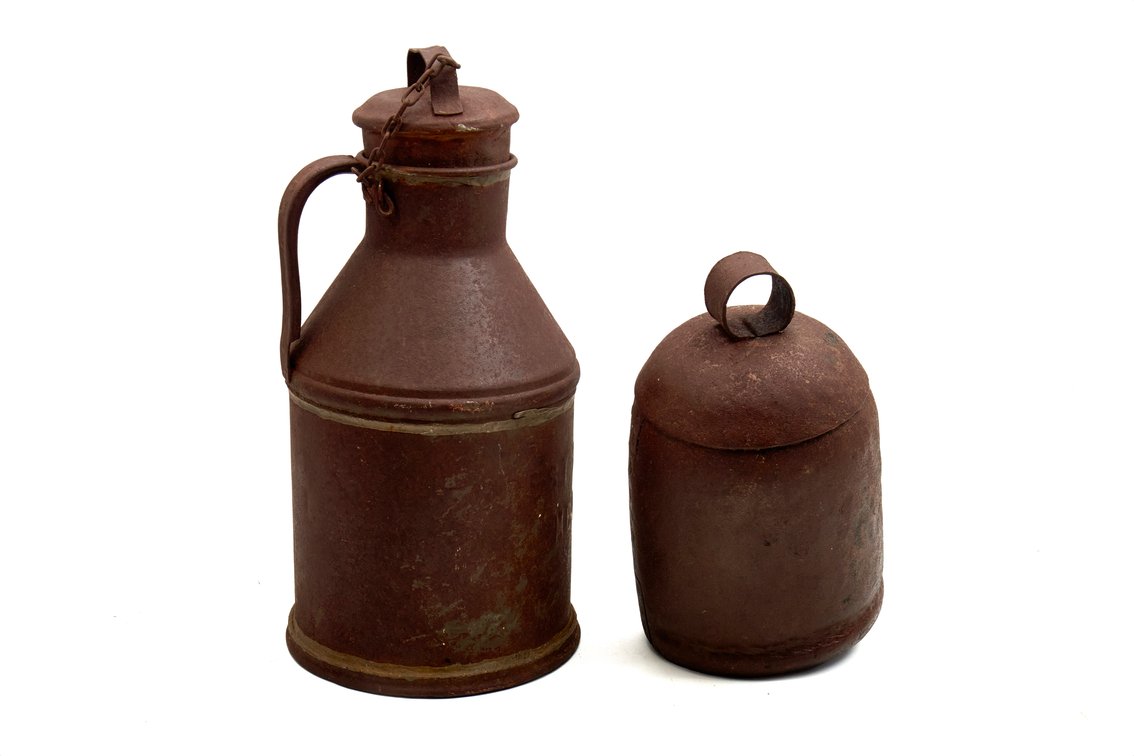 Forest Hills Dairy Milk Can and Farm Bell
