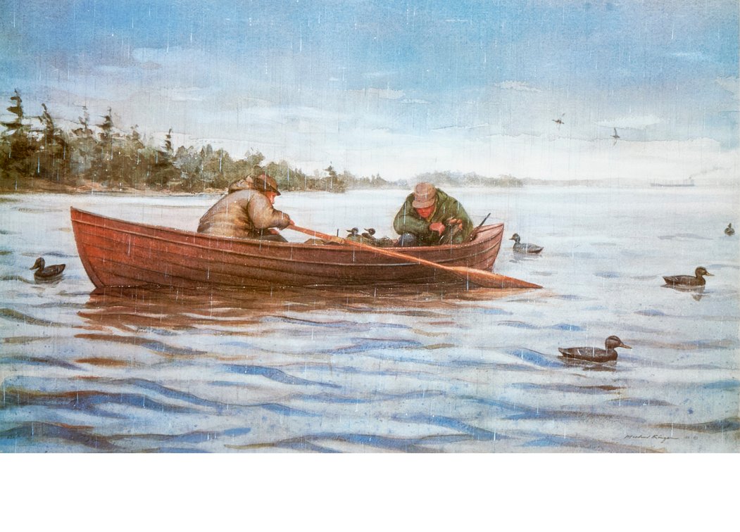 Michael C. Ringer Signed Print Hunting Skiff