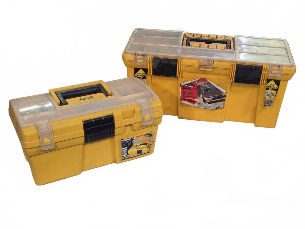 Stanley and Workforce Plastic Toolboxes w/Hardware
