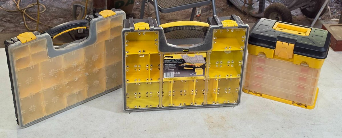 3 Plastic Tool Parts Organizers