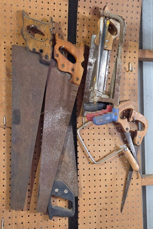 Ten Various Hand Saws