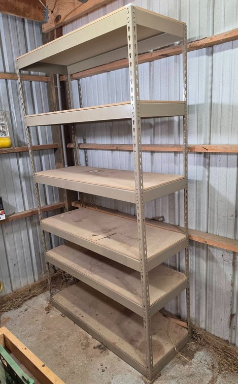 Tall Metal Storage Shelf 84x48x18, 6 Levels