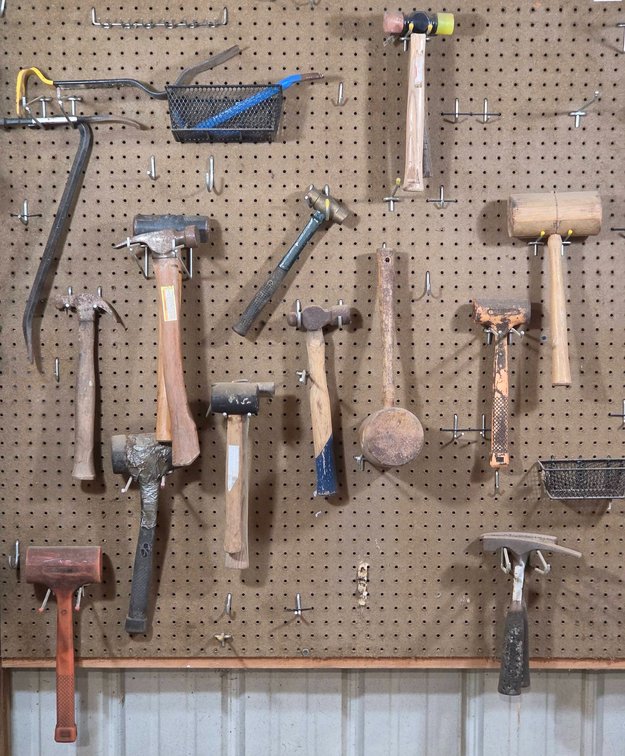 16 Hammers, Mallets, and 5 Pry Bars Assortment