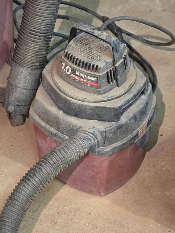 Shop-Vac and Craftsman Wet/Dry Vacs, Both Powered On