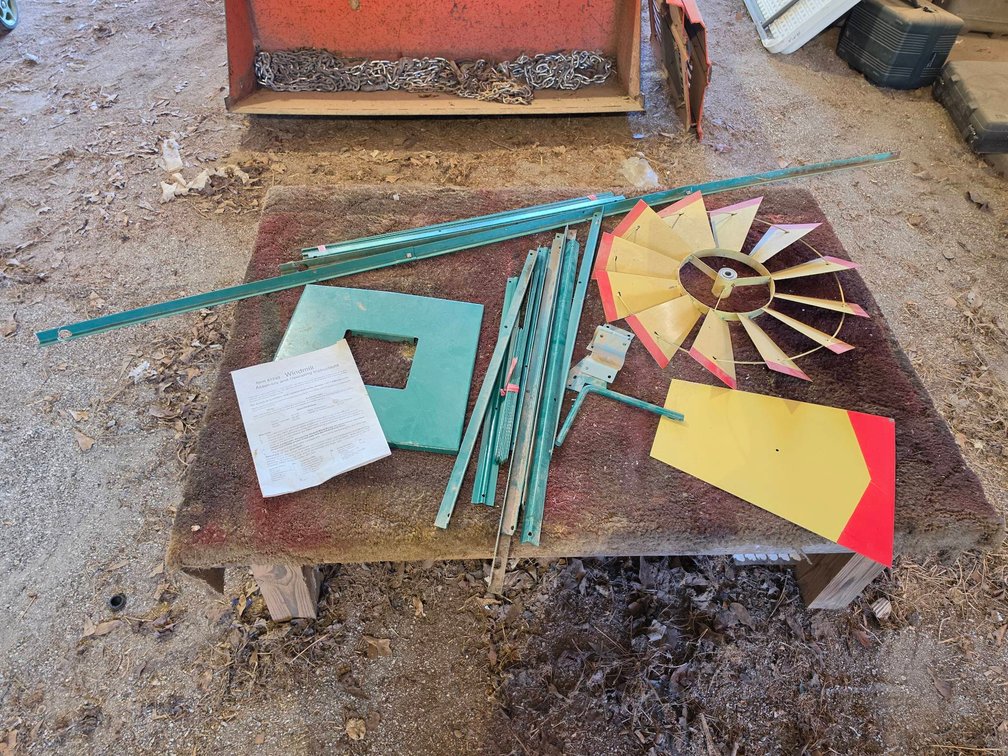 Harbor Freight Windmill Kit, No Hardware Included