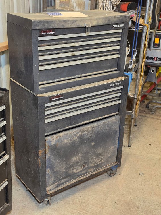 Craftsman Tool Chest With Assorted Hand Tools
