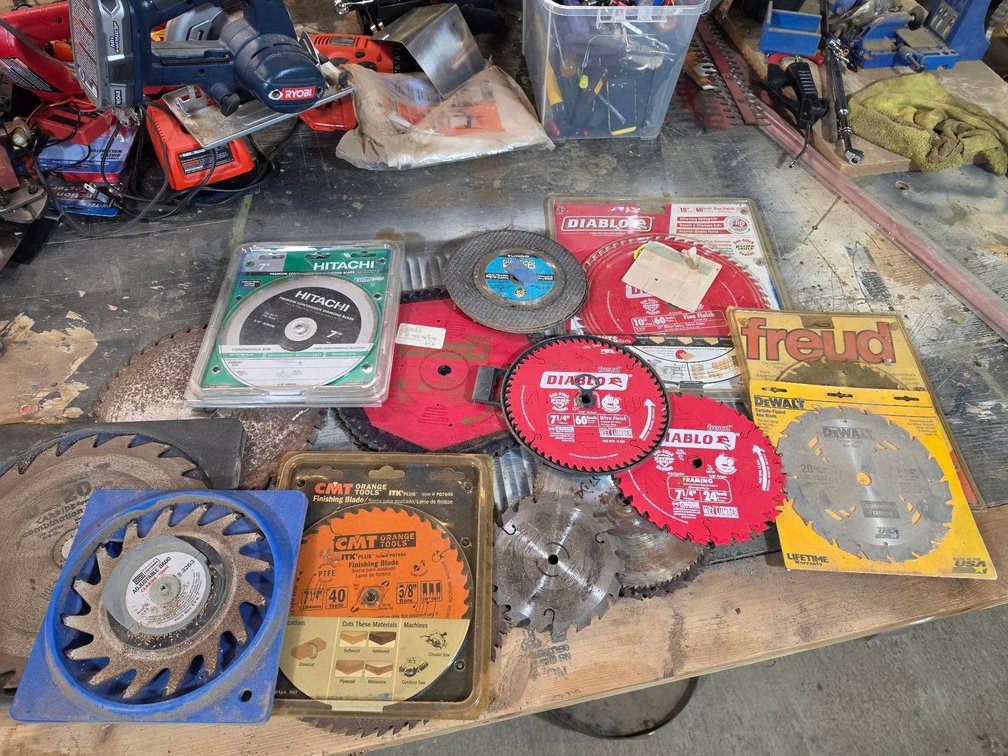 Saw Blades Including Diablo, Freud, DeWalt