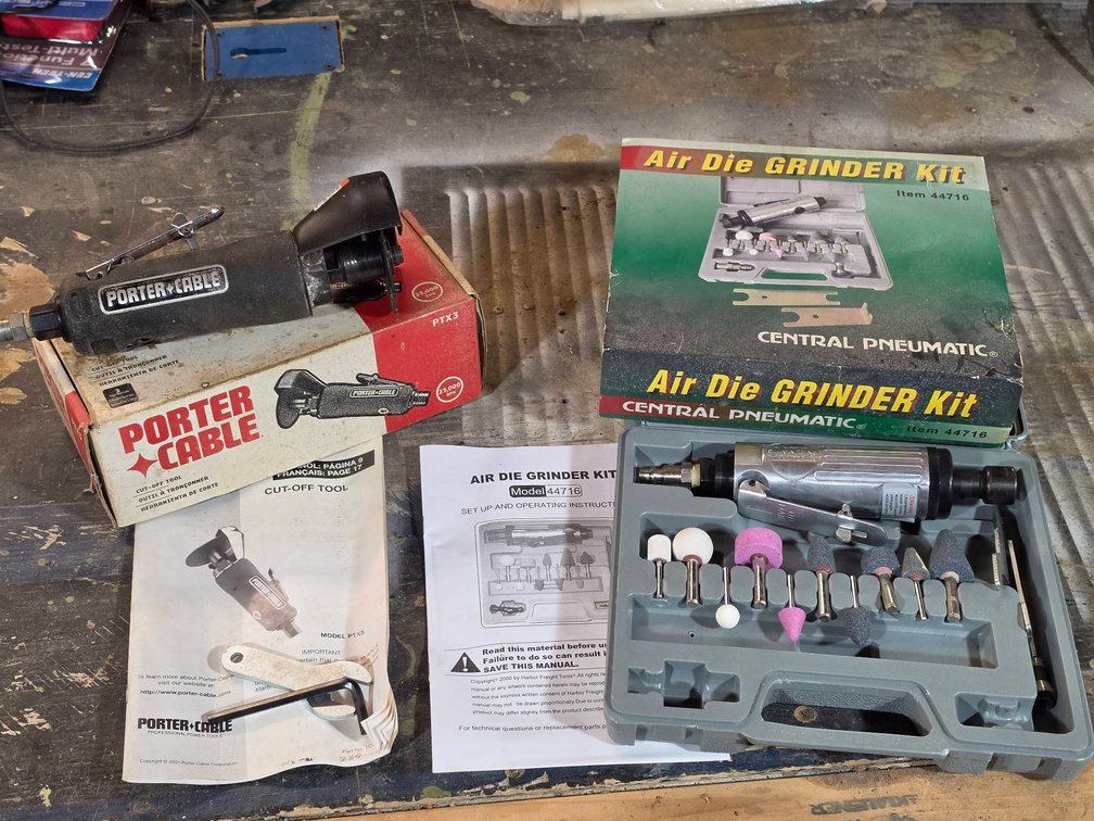 Porter-Cable Cut-Off Tool & Central Pneumatic Kit