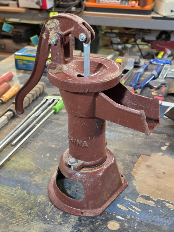 Cast Iron Hand Water Pump Tabletop Display