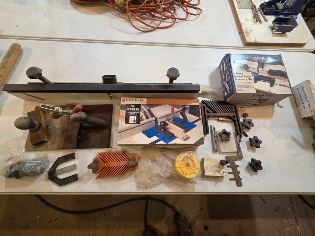 Rockler Router Table and Rail Coping Jig Lot