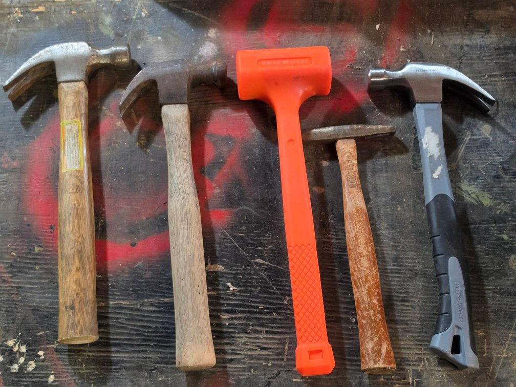 5 Hammers Various Types