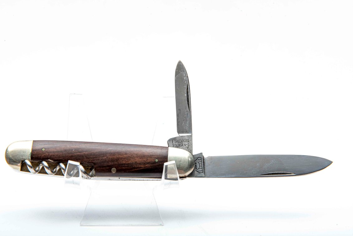 E. Bruckmann 2-Blade Corkscrew Utility Knife