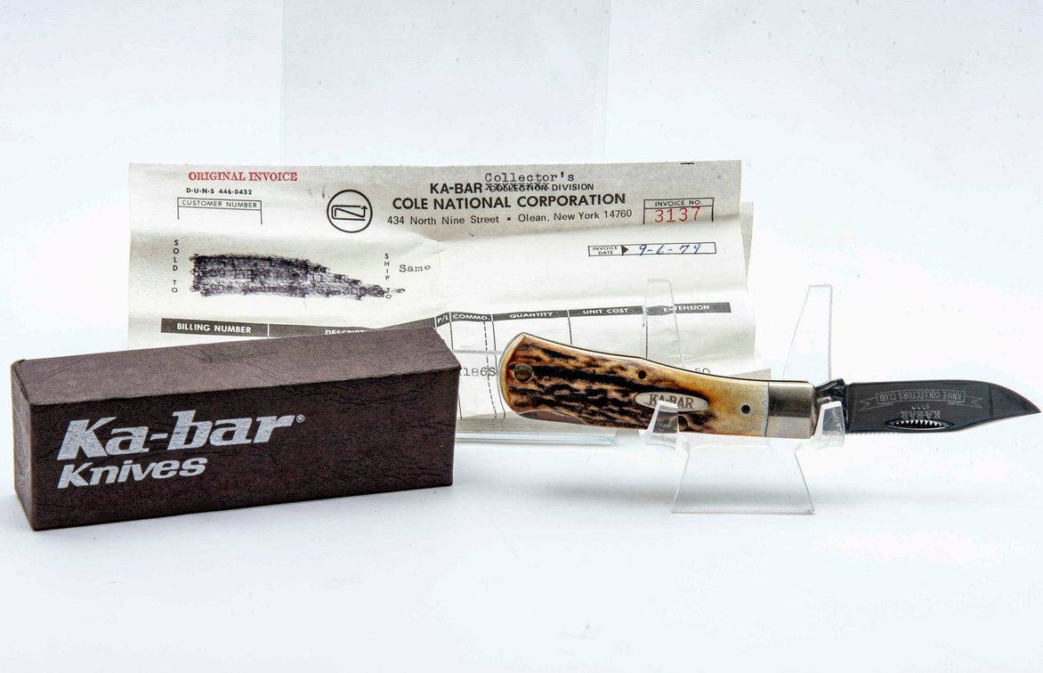 Ka-Bar Knife Collectors Club w/1979 Receipt