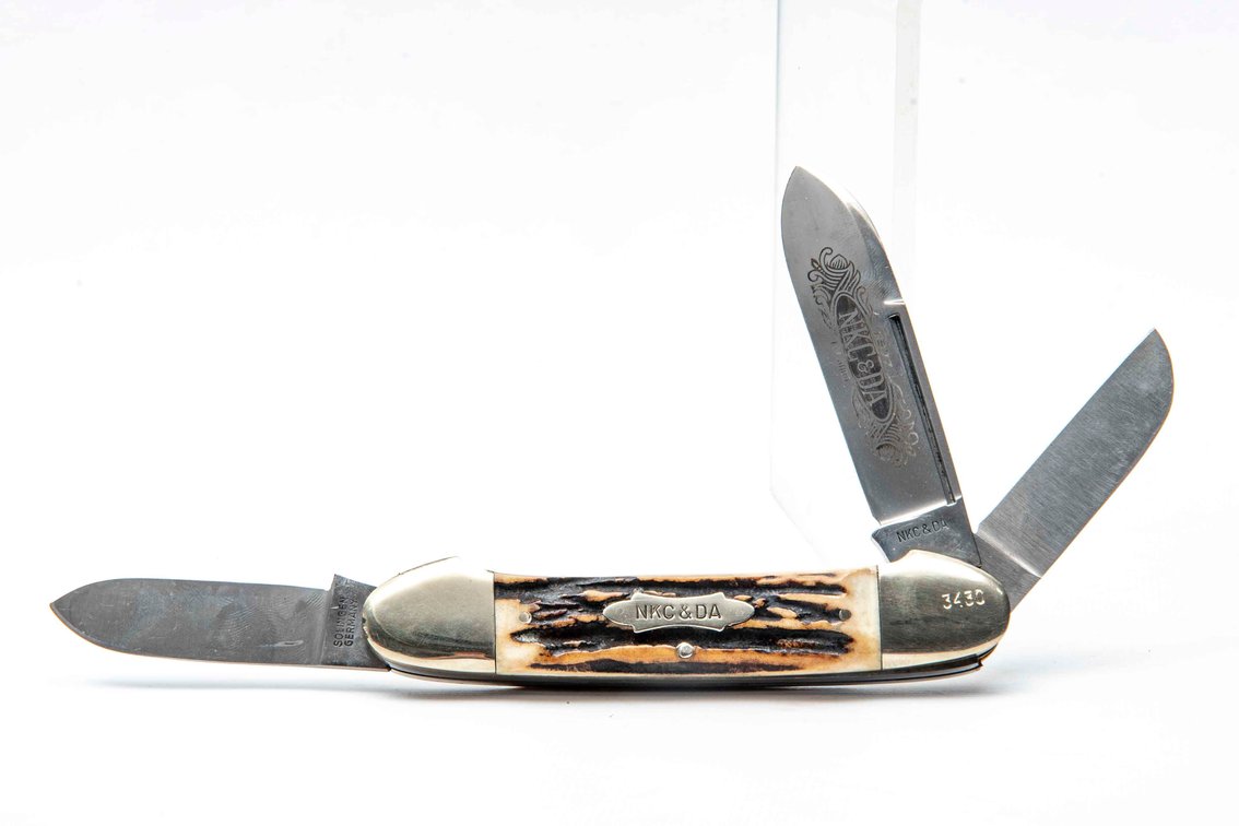 1977 Kissing Crane 3-Blade Canoe Knife NKC & DA