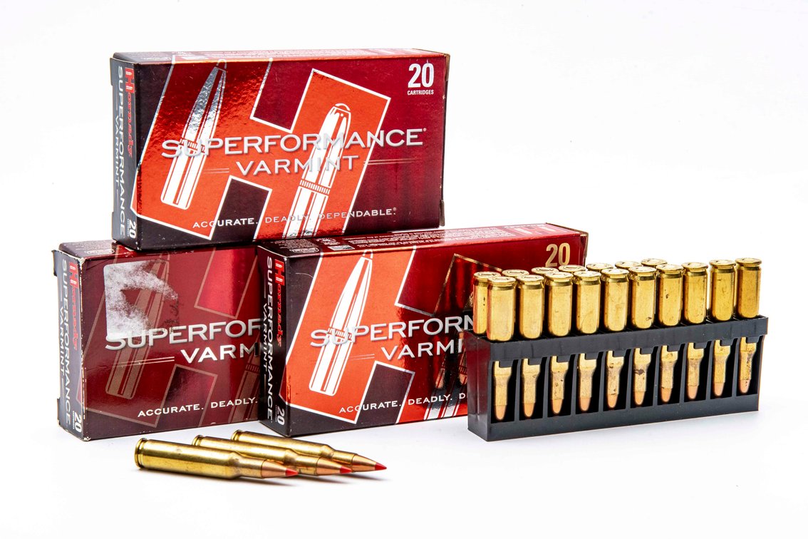 222 Rem Ammunition- 56 Rnds- Hornady