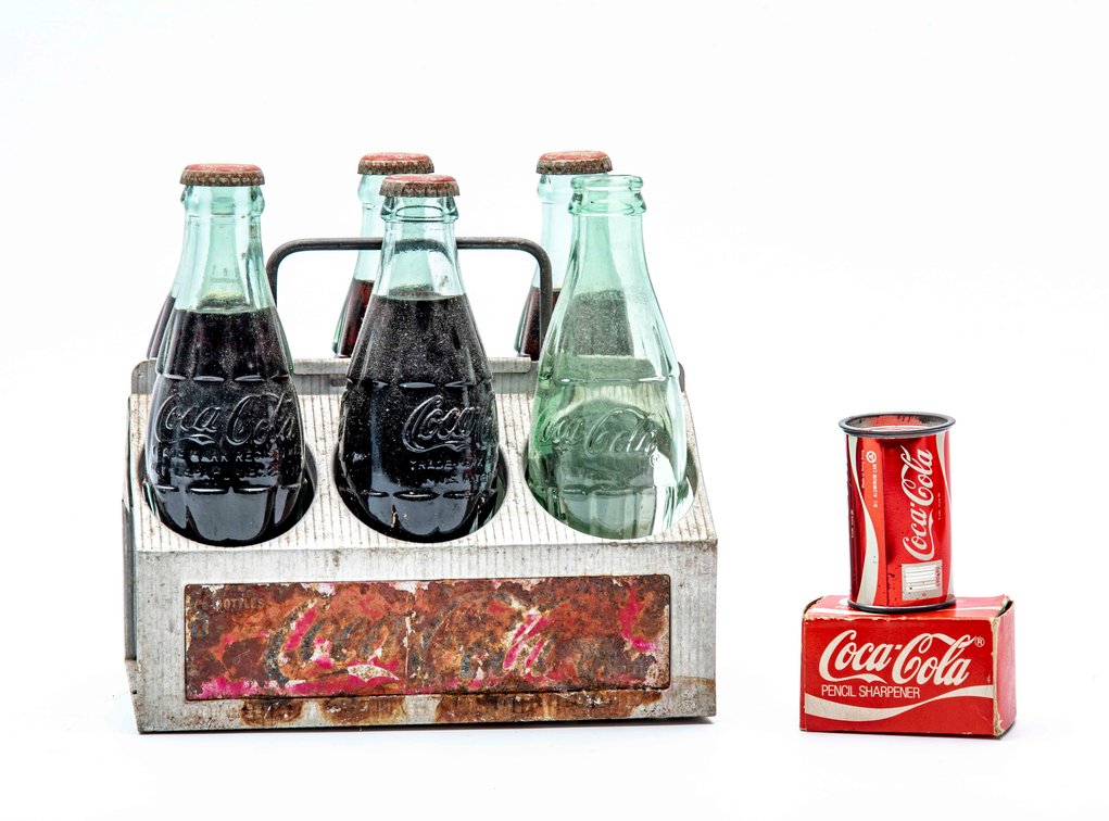 1950's Coca-Cola 6-Pack Carrier with Bottles