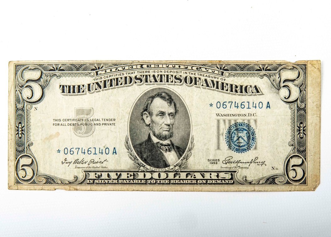 1953 Series Blue Seal $5 Star Note