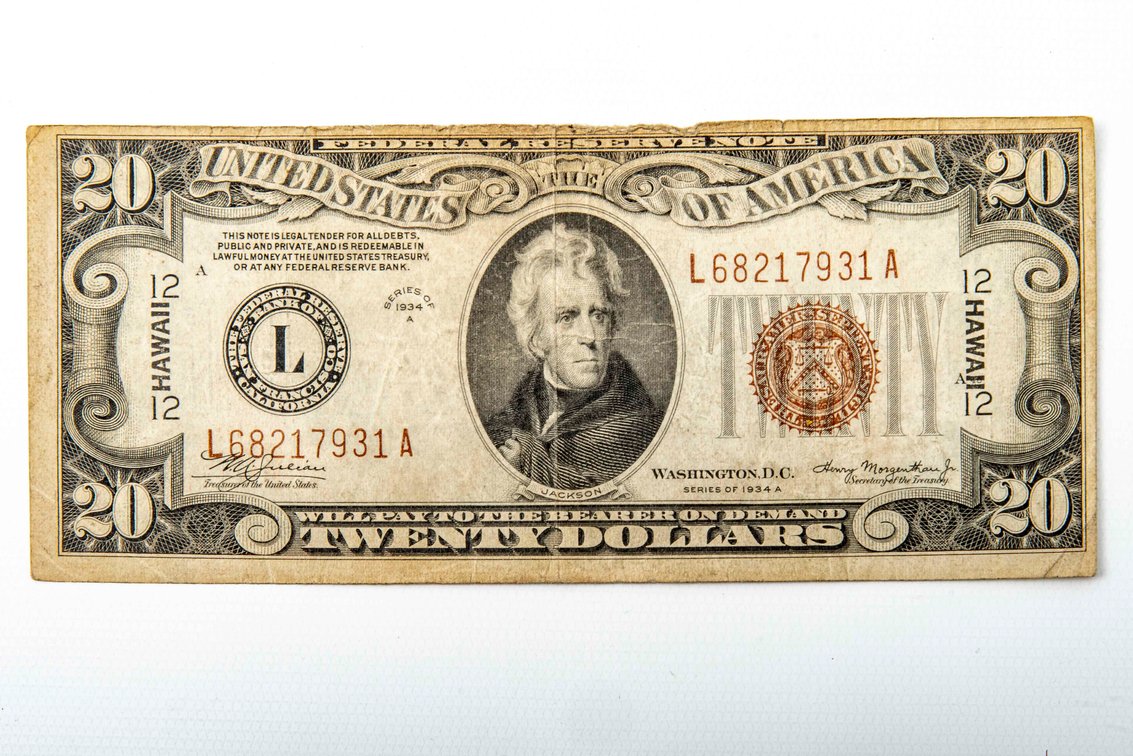 1934A Series Hawaii $20 Reserve Note