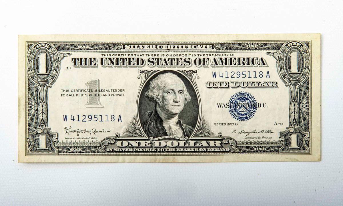 1957B Series $1 Silver Certificate