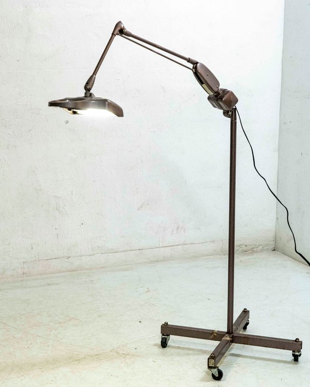 Mid Century Dazor Rolling Drafting Light
